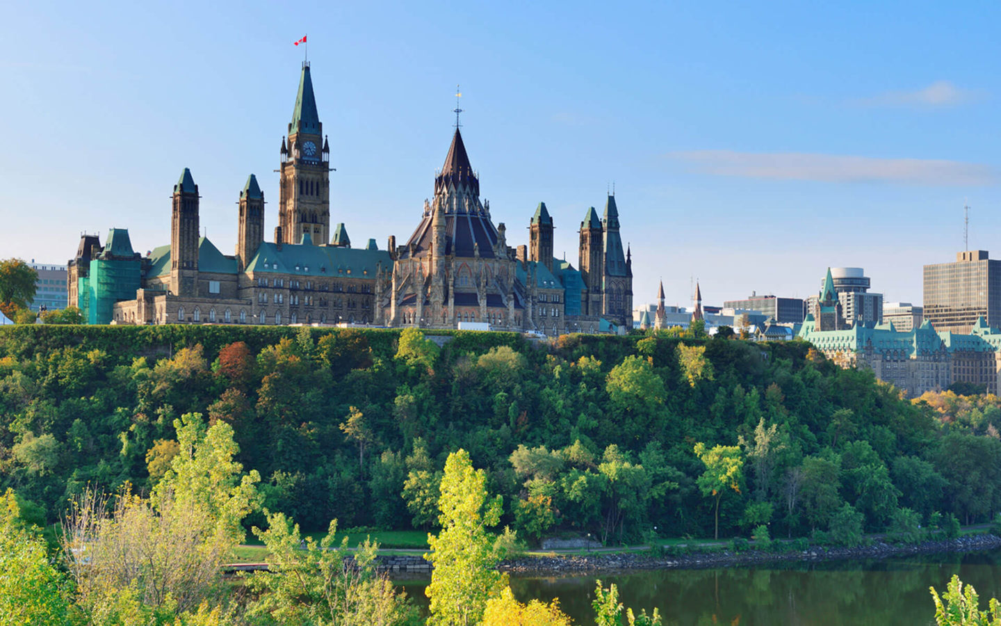 Parliament buildings on Parliament Hill in Ottawa